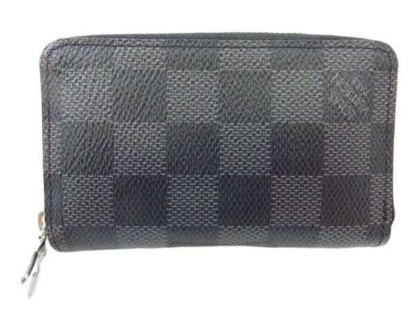 kjm0474 1 Louis Vuitton Damier Graphite Zippy Coin Purse