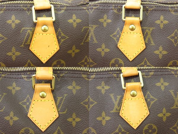 kjm0481 4 Louis Vuitton Monogram Speedy 35 Handbag Brown