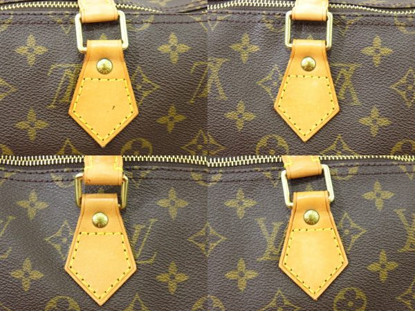 kjm0481 4 Louis Vuitton Monogram Speedy 35 Handbag Brown