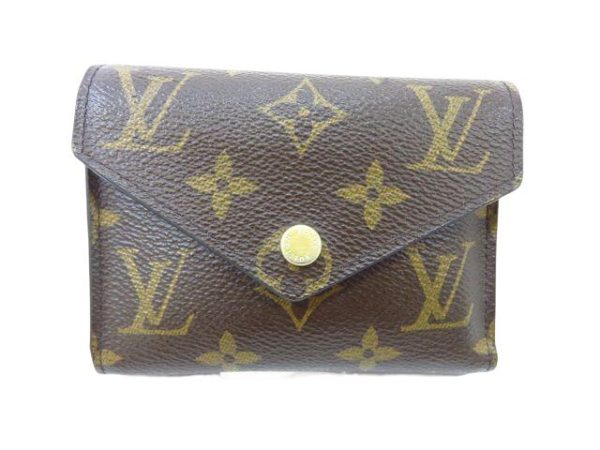 kjm0491 1 Louis Vuitton Portefeuille Victorine Wallet Monogram Brown