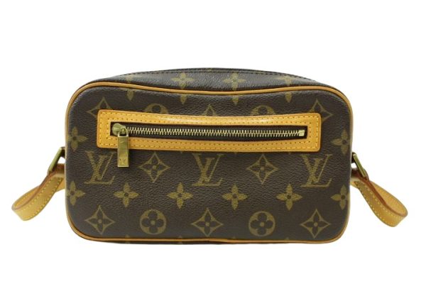 kjm0492 1 Louis Vuitton Monogram Pochette Cité Shoulder Bag Brown