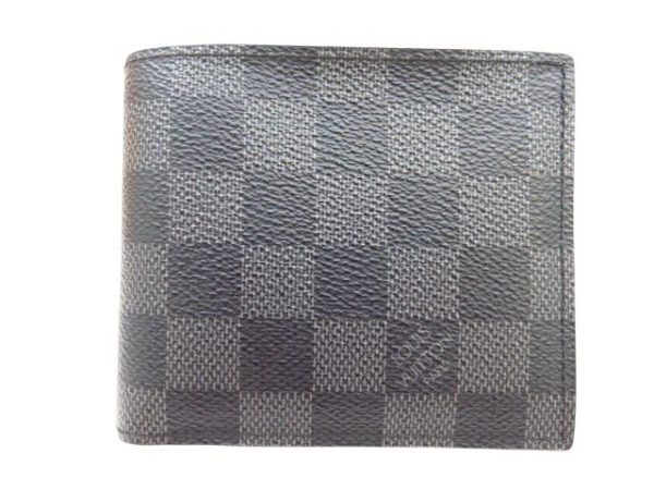 kjm0494 1 Louis Vuitton Portefeuille Marco NM Wallet Damier Graphite