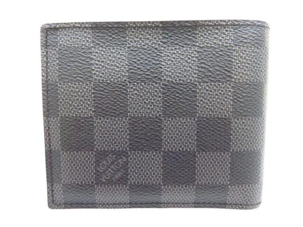 kjm0494 2 Louis Vuitton Portefeuille Marco NM Wallet Damier Graphite