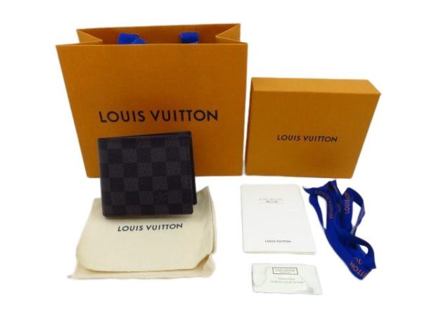 kjm0494 6 Louis Vuitton Portefeuille Marco NM Wallet Damier Graphite