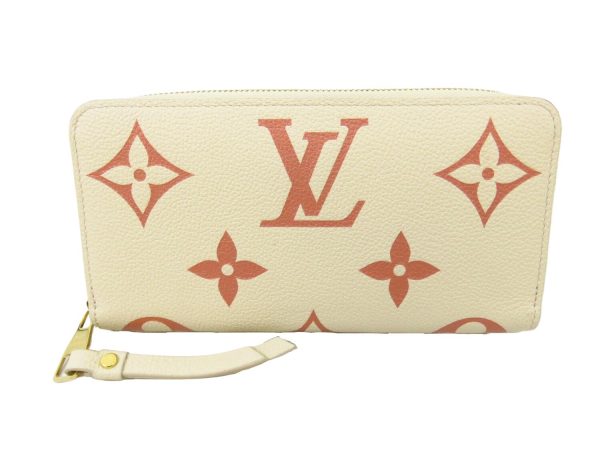 kjm0502 1 Louis Vuitton Zippy Wallet Crème Rose Trianon