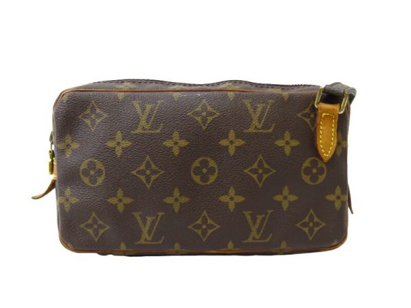 kjm0509 1 Louis Vuitton Monogram Marly Bandouliere Shoulder Bag Brown