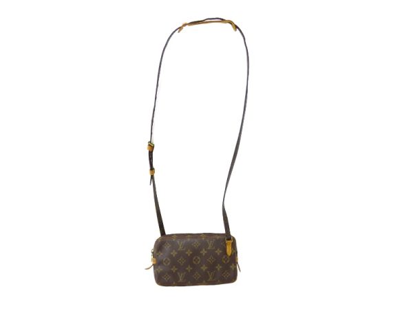 kjm0509 3 Louis Vuitton Monogram Marly Bandouliere Shoulder Bag Brown