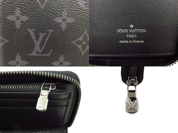 kjm0511 5 Louis Vuitton Zippy Wallet Monogram Eclipse Black