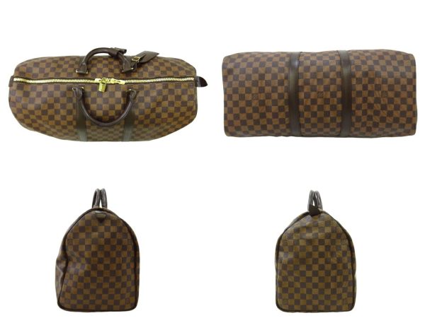 kjm0516 3 Louis Vuitton Damier Keepall 50 Bag Brown