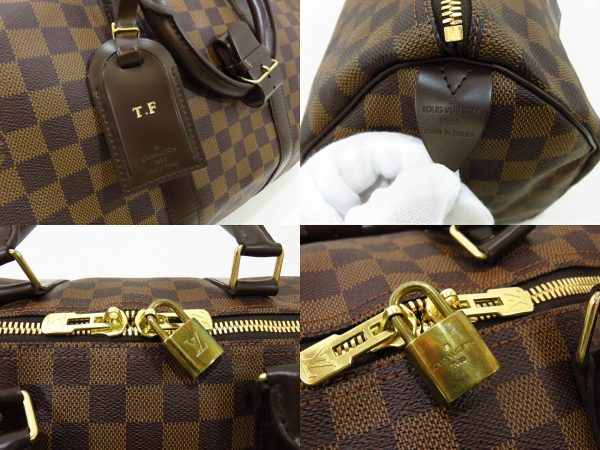 kjm0516 8 Louis Vuitton Damier Keepall 50 Bag Brown