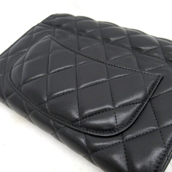 kr220511 21 CHANEL Matelasse Long Flap Wallet Lambskin