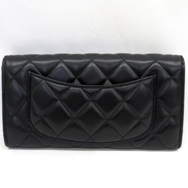 kr220511 3 CHANEL Matelasse Long Flap Wallet Lambskin