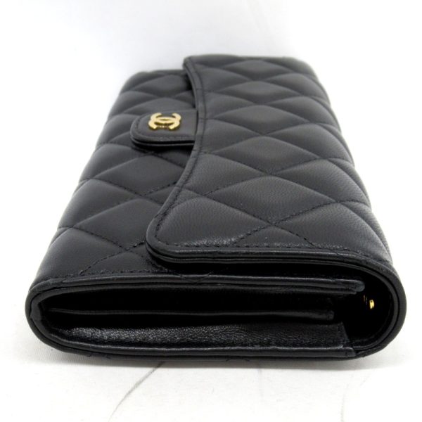 kr220511 5 CHANEL Matelasse Long Flap Wallet Lambskin