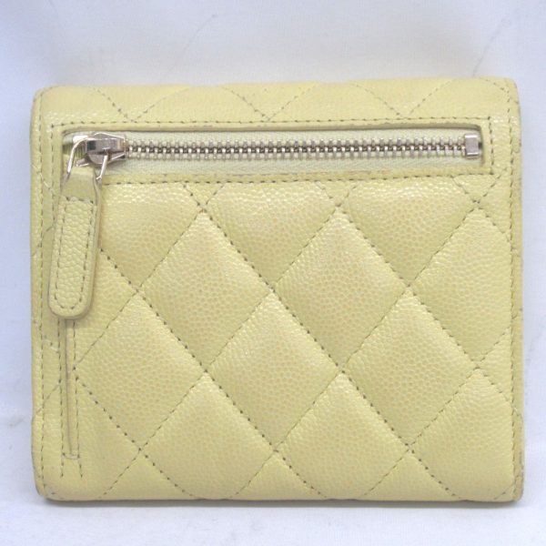 kr38881 3 CHANEL Wallet Matelasse Small Flap Wallet Yellow