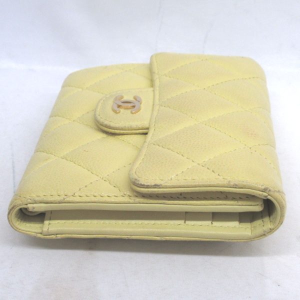 kr38881 4 CHANEL Wallet Matelasse Small Flap Wallet Yellow