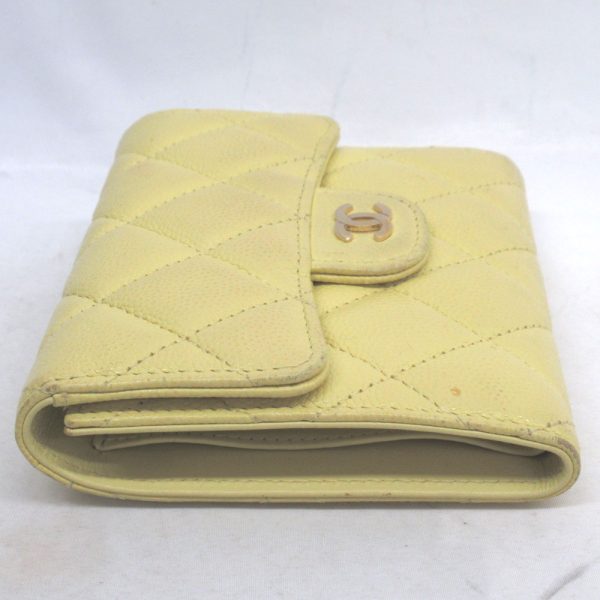 kr38881 5 CHANEL Wallet Matelasse Small Flap Wallet Yellow