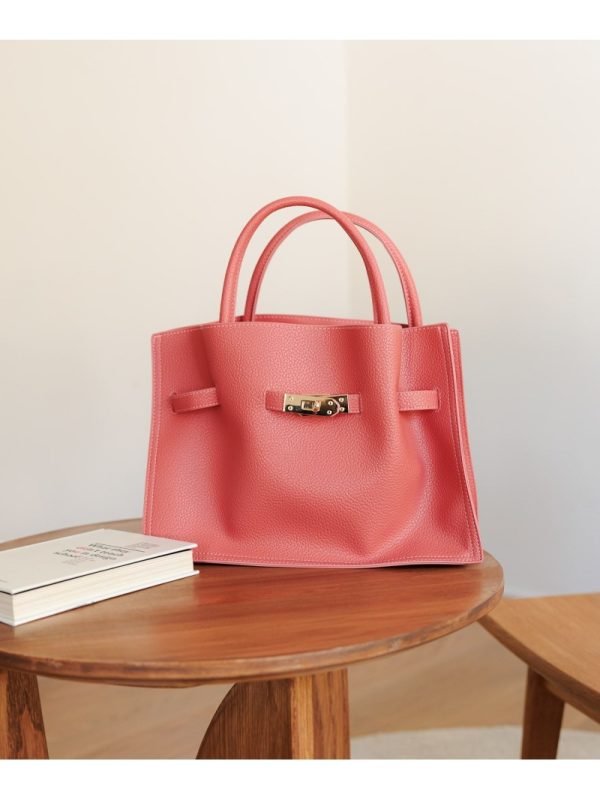 ks0855 02 1 Gathered 2WAY Andemiu Bag Tote Bag Pink