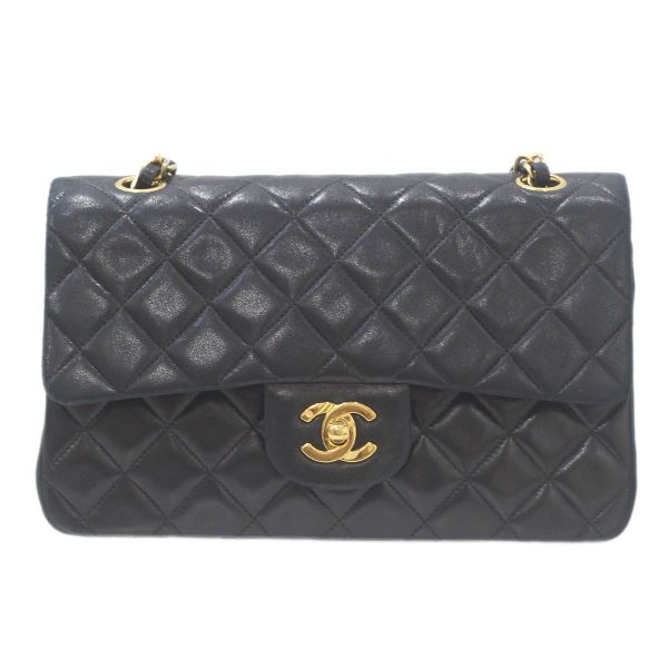 ks240803tvd01 1 Chanel Matelasse Chain Shoulder Bag Lambskin Black