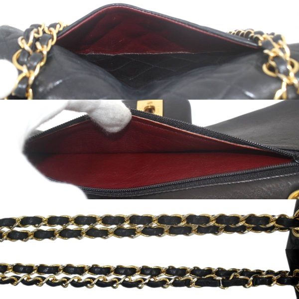 ks240803tvd01 8 Chanel Matelasse Chain Shoulder Bag Lambskin Black