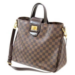 kz230608hec07 Louis Vuitton Deauville Handbag Monogram Canvas Brown