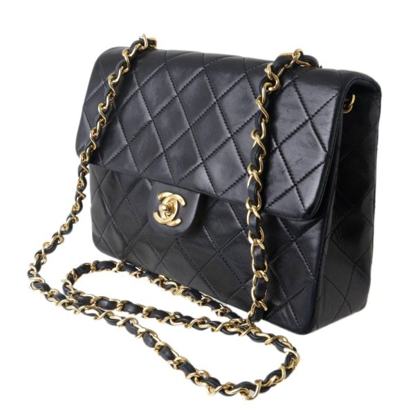 kz230929xd02 Chanel Matelasse Chain Shoulder Bag Lambskin Black