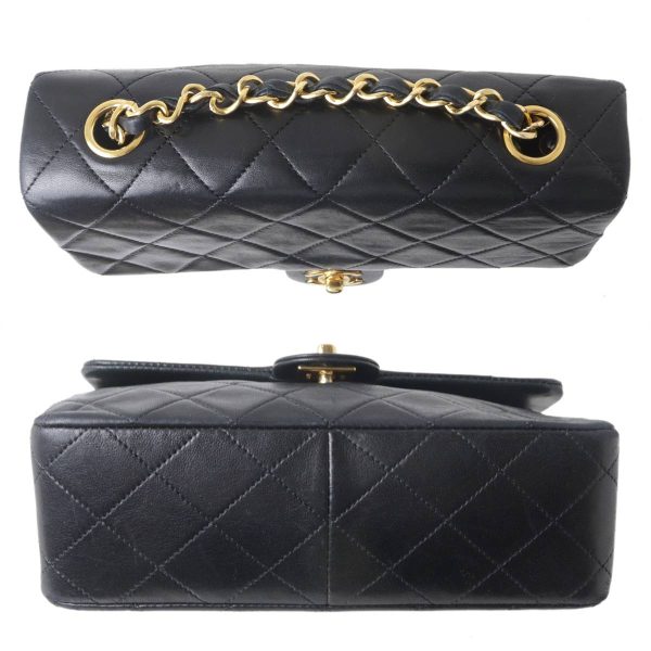 kz230929xd02 4 Chanel Matelasse Chain Shoulder Bag Lambskin Black