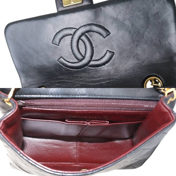 kz230929xd02 7 Chanel Matelasse Chain Shoulder Bag Lambskin Black