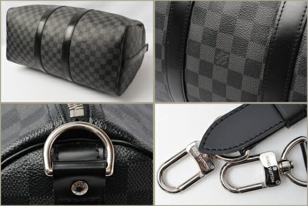 l 0002 15 3 Louis Vuitton Keepall Bandouliere 45 Bag Damier Graphite