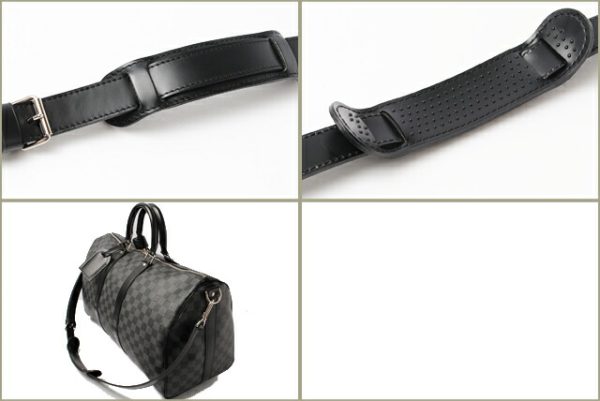 l 0002 15 4 Louis Vuitton Keepall Bandouliere 45 Bag Damier Graphite