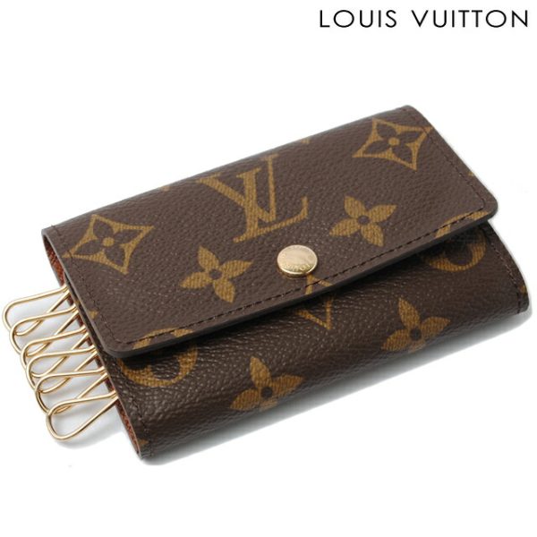 l 0026 15 1 Louis Vuitton Multicle 6 Key Case Monogram Brown