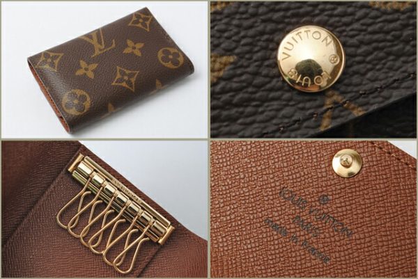 l 0026 15 2 Louis Vuitton Multicle 6 Key Case Monogram Brown