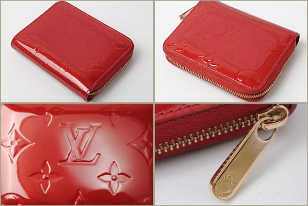 l 0028 15 2 Louis Vuitton Zippy Coin Card Case Vernis Pomme dAmour