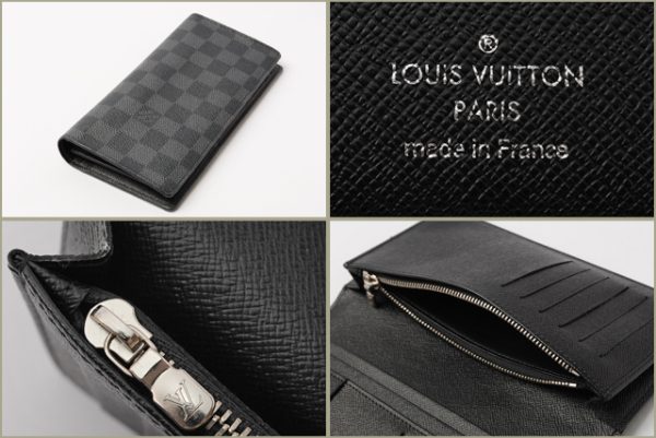 l 0037 15 2 Louis Vuitton Portefeuille Braza Wallet Damier Graphite Black