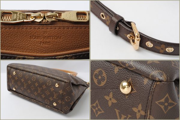 l 0052 15 2 Louis Vuitton Pallas Tote Bag Monogram Brown