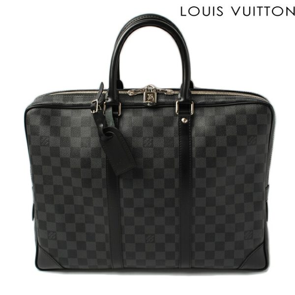 l 0079 15 1 Louis Vuitton Porte de Cumin Voyage Graphite Document Black