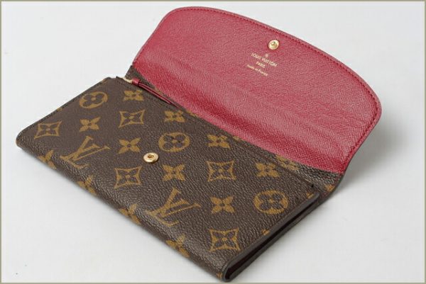 l 0081 15 4 Louis Vuitton Emily Wallet Long Monogram Fuchsia