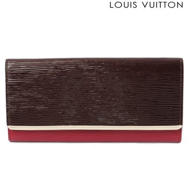 l 0093 15 1 Louis Vuitton Portefeuille Flor Epi Wallet Black