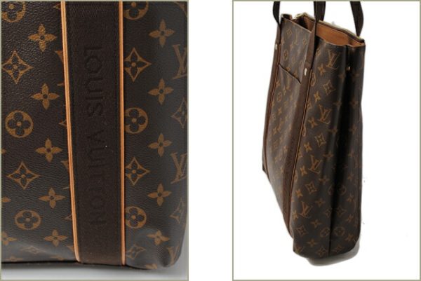 l 0132 15 3 Louis Vuitton Hippo Bobur Monogram Tote Bag Brown