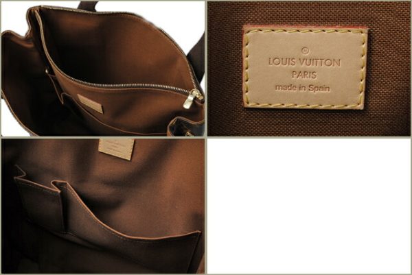 l 0132 15 5 Louis Vuitton Hippo Bobur Monogram Tote Bag Brown