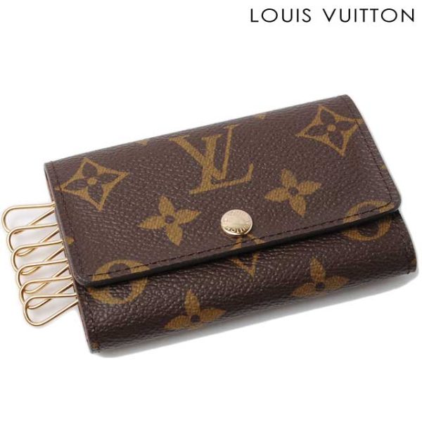 l 0144 15 1 Louis Vuitton Multicle 6 Key Case Monogram Brown