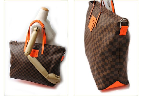 l 0146 15 6 Louis Vuitton Hippo Damier Challenge Tote Bag Orange