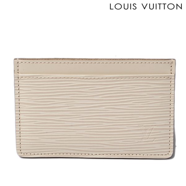 l 0152 15 1 Louis Vuitton Porte Carte Epi Card Case White