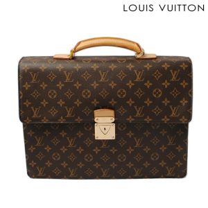 l 0159 15 1 Louis Vuitton Saumur 43 Monogram Shoulder Bag Brown