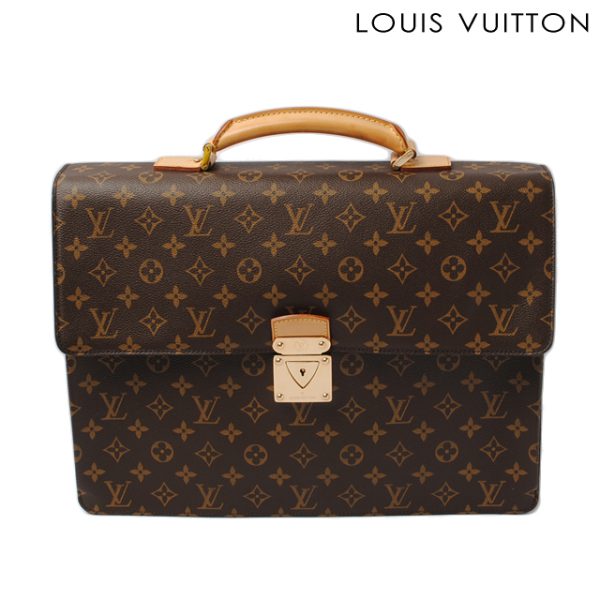 l 0159 15 1 Louis Vuitton Robusto 1 Document Bag Monogram Brown