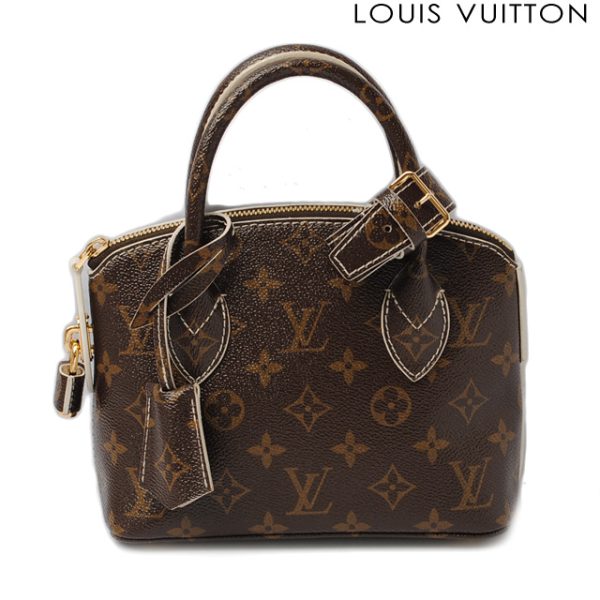 l 0218 15 1 Louis Vuitton Lockit BB Monogram Handbag Brown