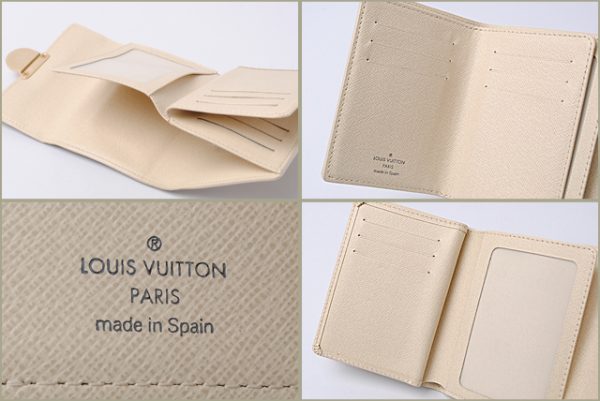 l 0226 15 5 Louis Vuitton Koala Wallet Damier Azur White