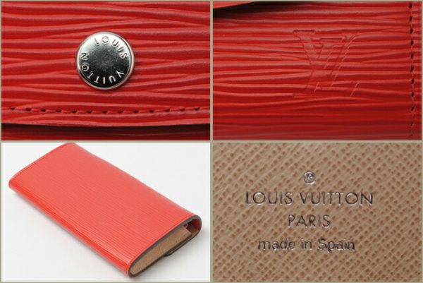 l 0227 15 2 Louis Vuitton Portefeuille Emily Epi Wallet Red