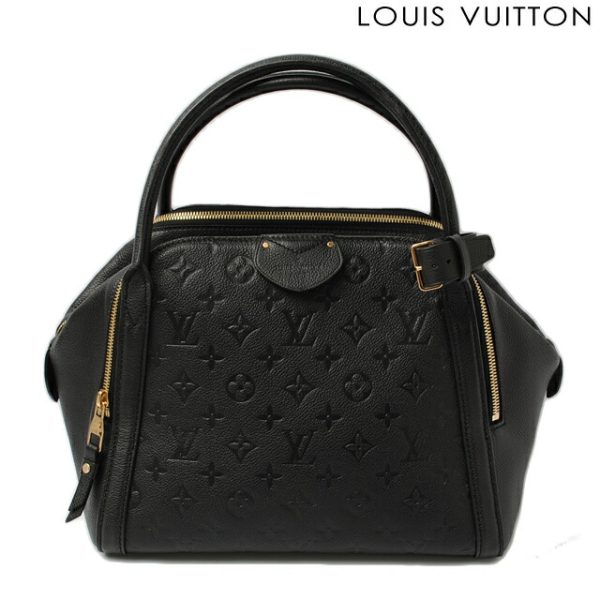 l 0229 15 1 Louis Vuitton Male MM Monogram Empreinte Handbag Black