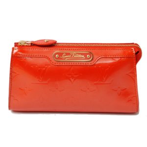 l 16 0019 1 Fendi Pouch Vanity Zucca Pattern Vintage Brown