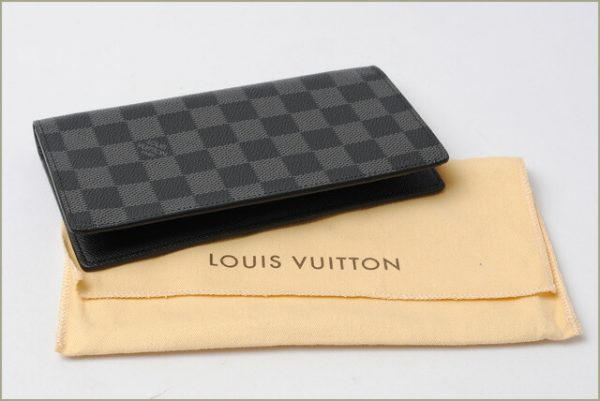 l 16 0021 6 Louis Vuitton Portefeuille Long Wallet Damier Graphite